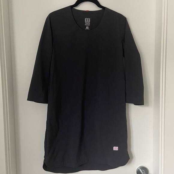 Topo Designs Global Pullover Dress Tunic Black XS - Picture 4 of 9